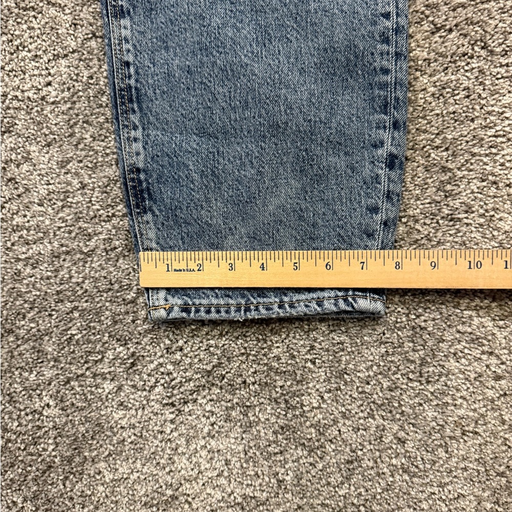 American  Eagle Jeans Womens 20 Blue Regular Mom Jean Distressed Pockets - Picture 9 of 11